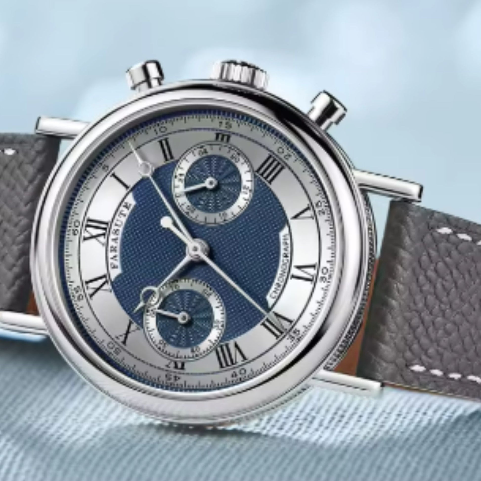FARASUTE Men's Watch with Seiko VK64 Movement Sapphire Crystal NL-007