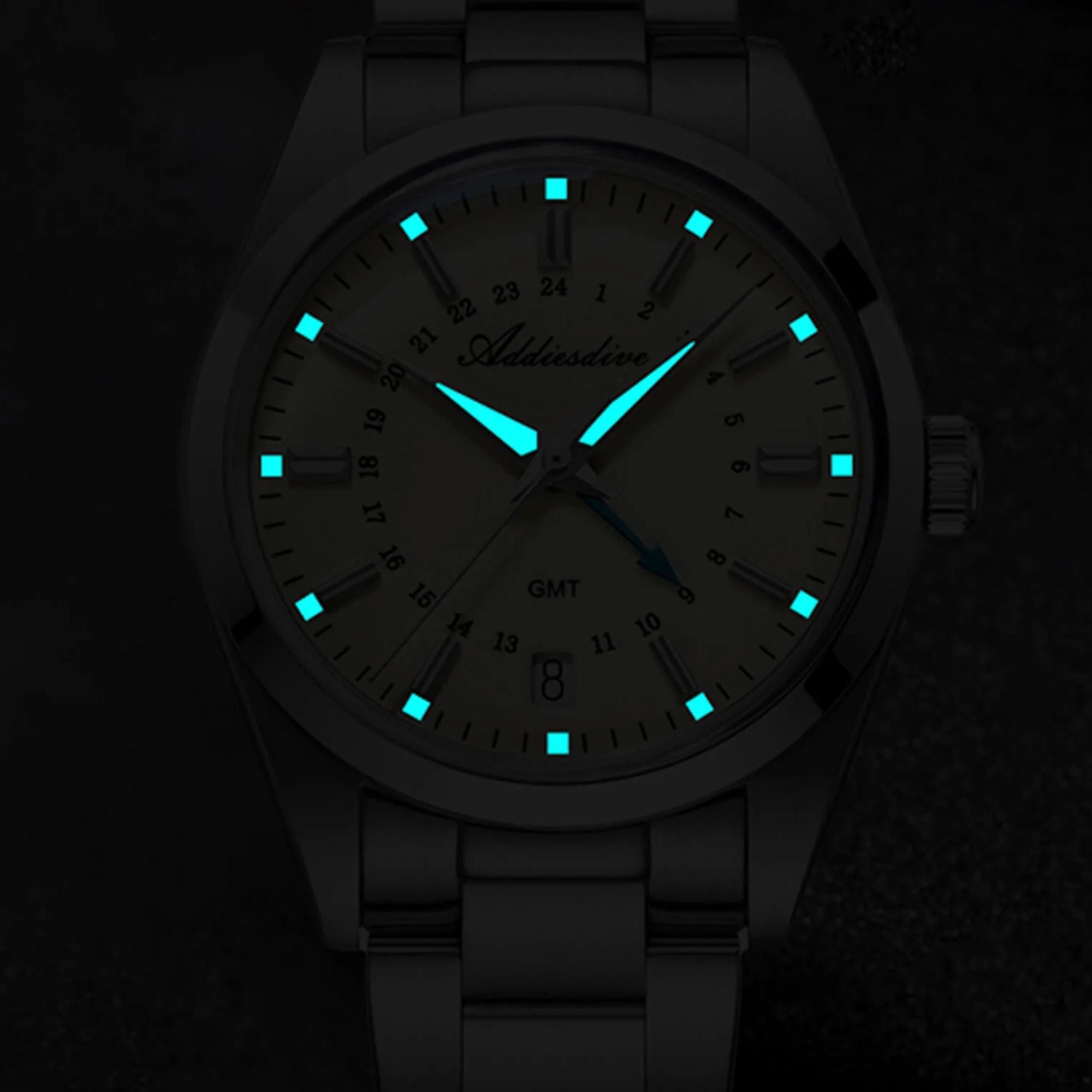 ADDIESDIVE Elegance Collection GMT Quartz Watch AD2065 - Swiss movement