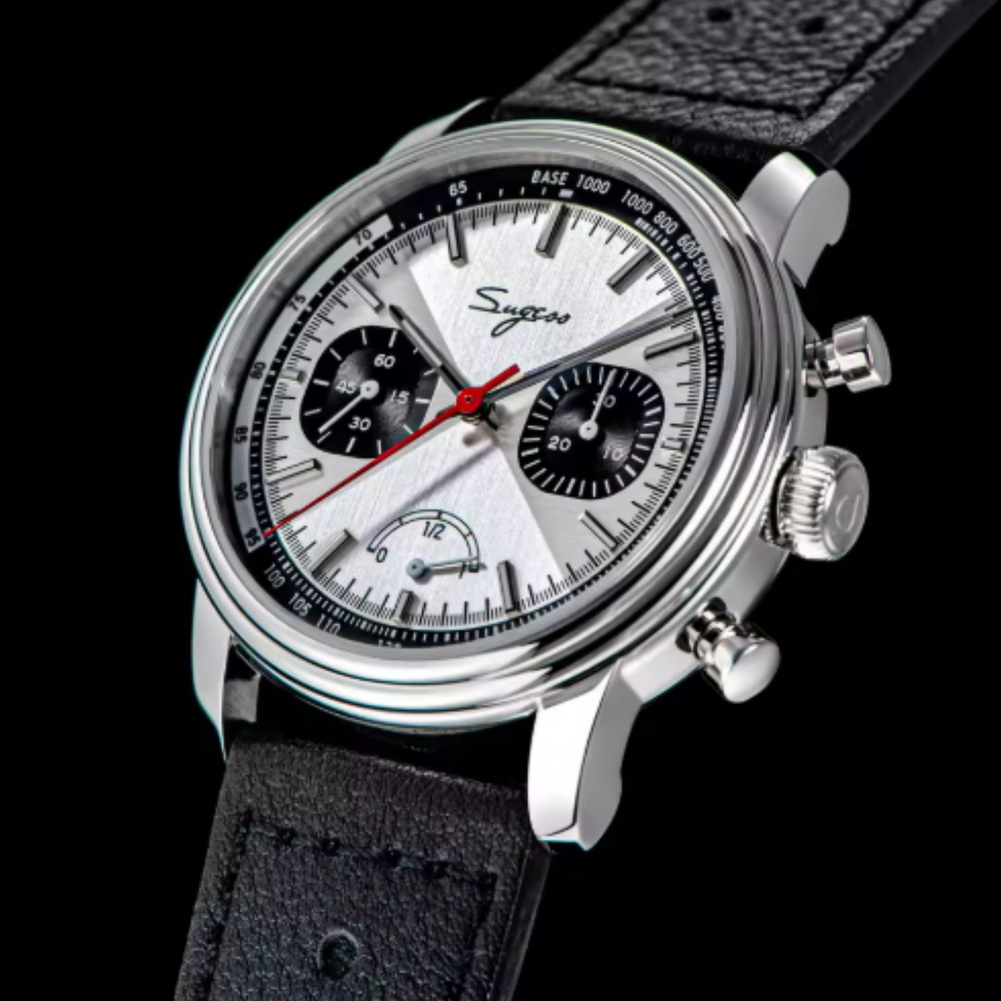 Sugess S438 with Power Reseve ST1906 Sapphire Chrono Mechanical Mens Watch