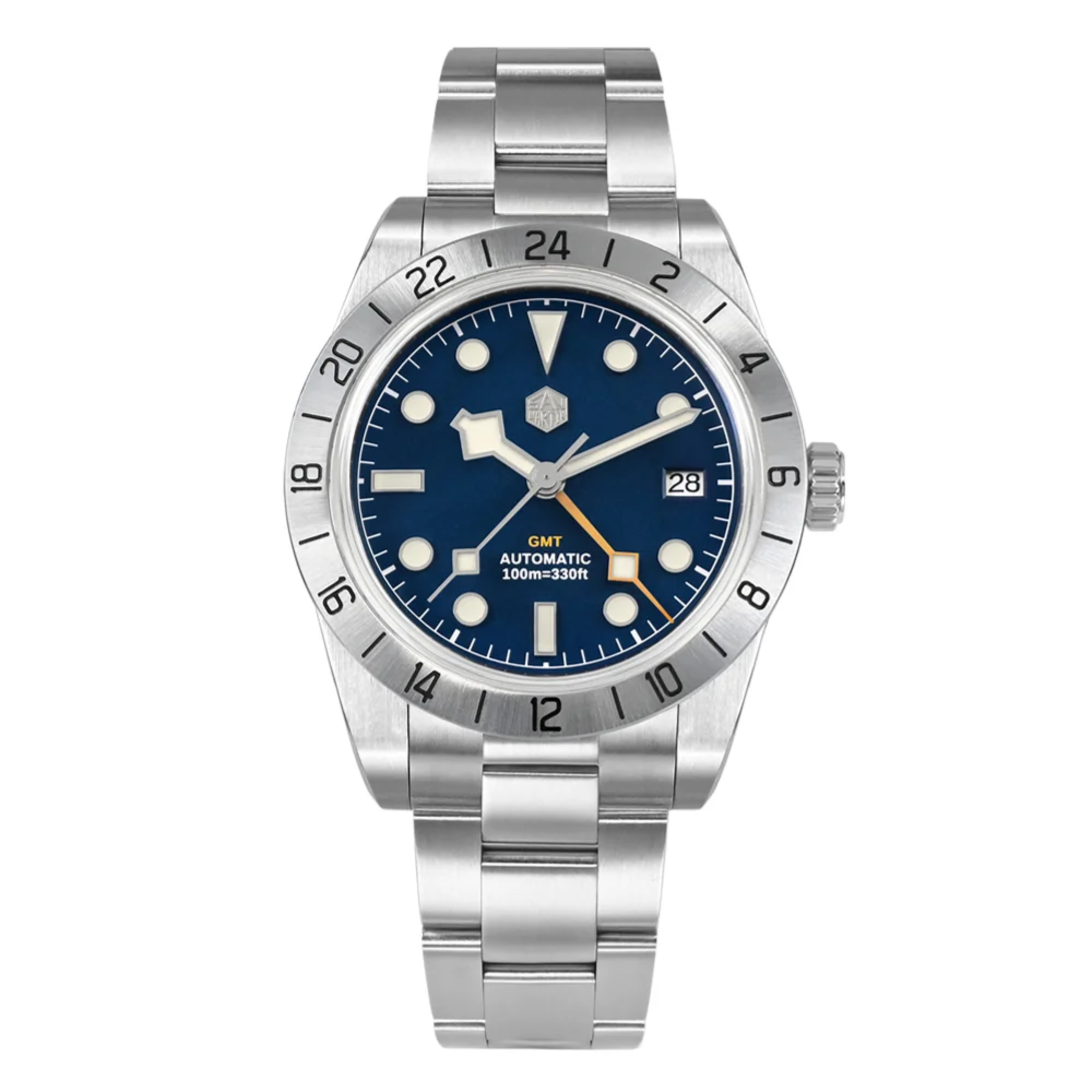 San Martin NH34 39mm BB GMT Watch SN054C - Blue san martin watches india online