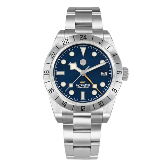 San Martin NH34 39mm BB GMT Watch SN054C - Blue san martin watches india online