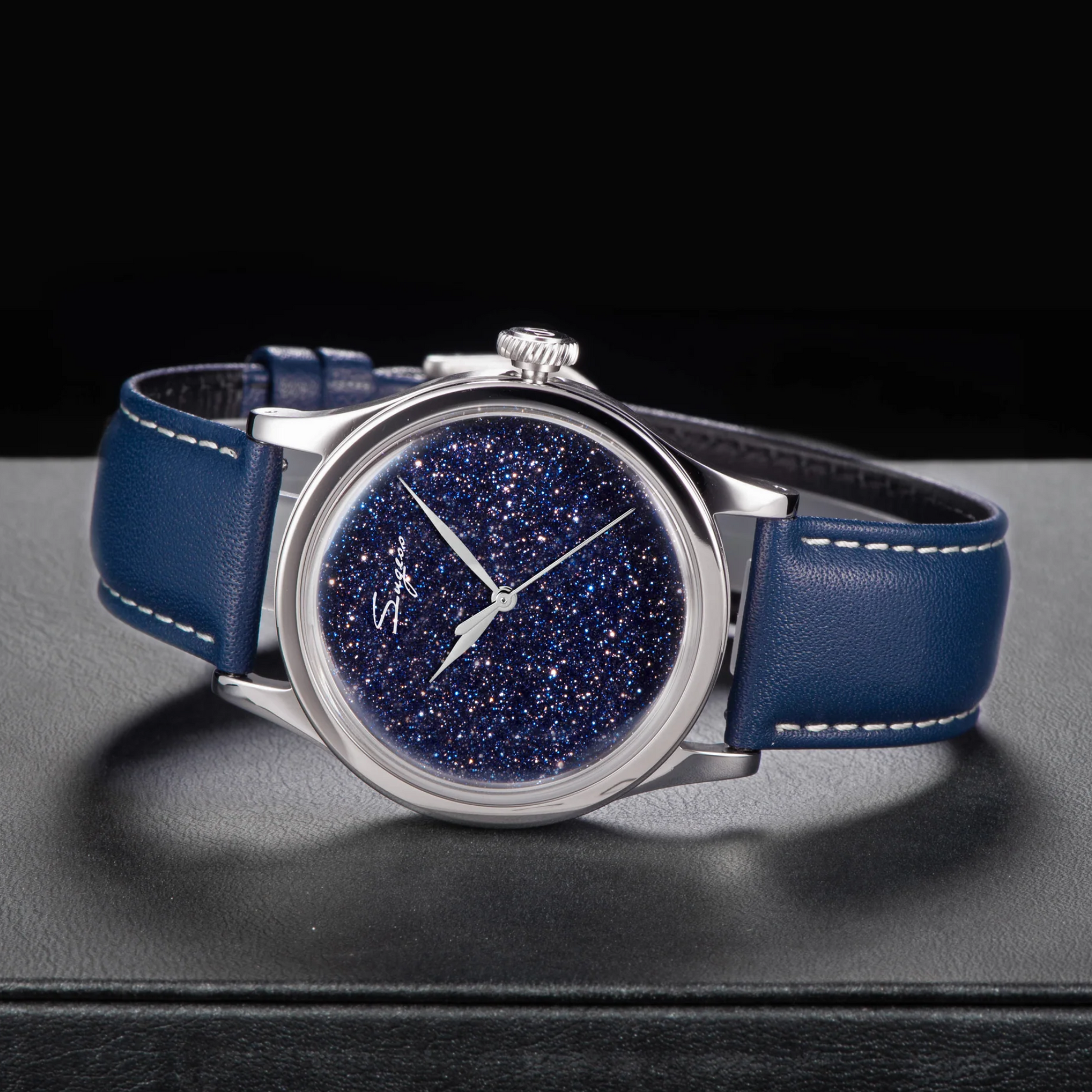 Sugess Heritage S411-3B Seagull 2130 Movement Stainless Steel Case Stars Dial SU4113BSTRS watch dream-watches.com india