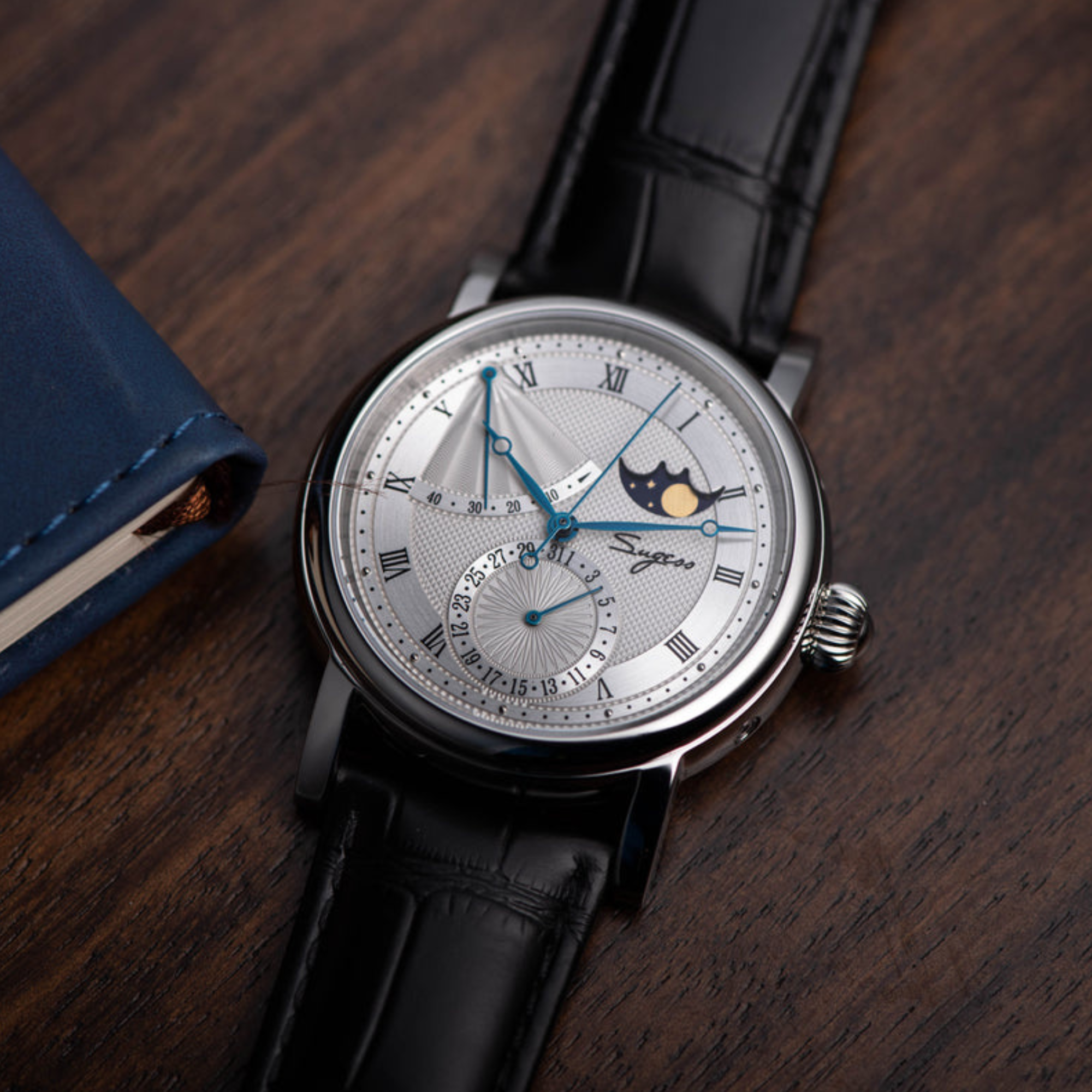 MoonPhase Master 426 Stainless Steel Case Power Reserve Indicator Date