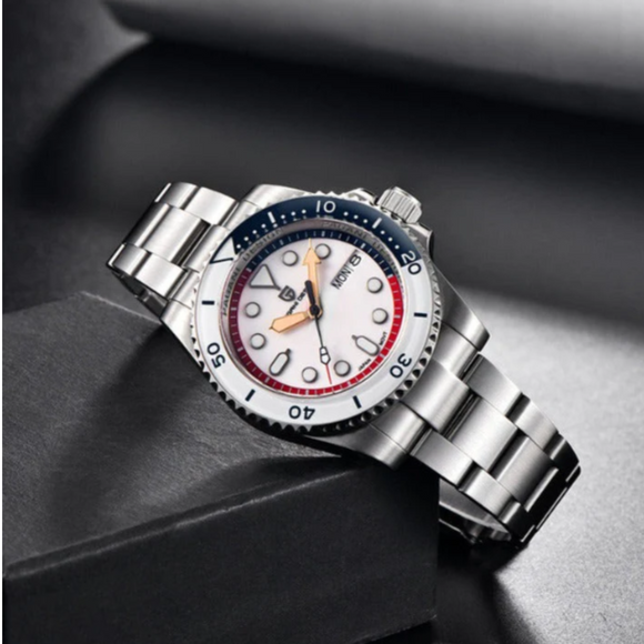 Pagani Design PD- 1726 Men's Automatic Watches Japan NH35 Movement Stainless Steel Band 200M Waterproof Sport Watch