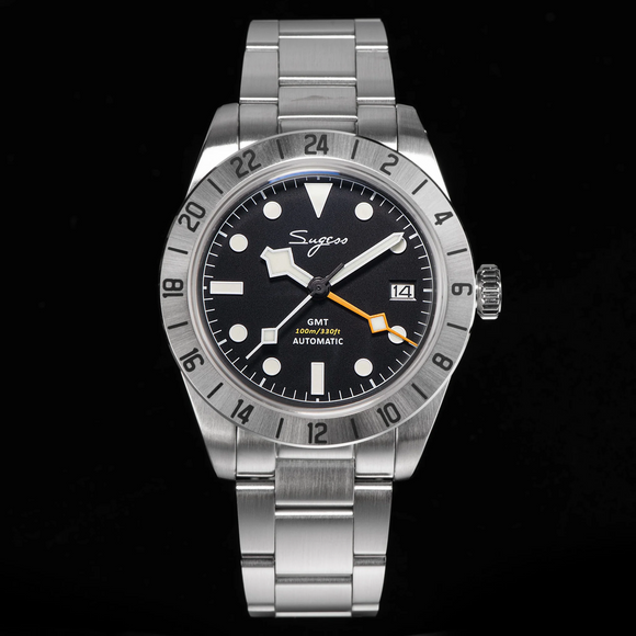 Heritage S431 BB GMT Seiko NH34 GMT movement - Black watch dream-watches.com india