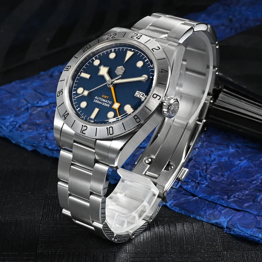 San Martin NH34 39mm BB GMT Watch SN054C - Blue san martin watches india online