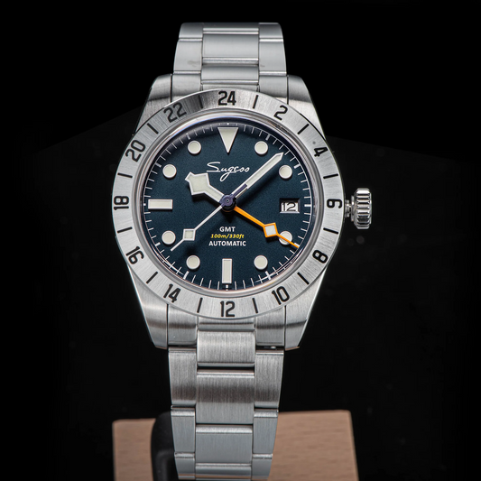 Heritage S431 BB GMT Seiko NH34 GMT movement - Blue watch dream-watches.com india