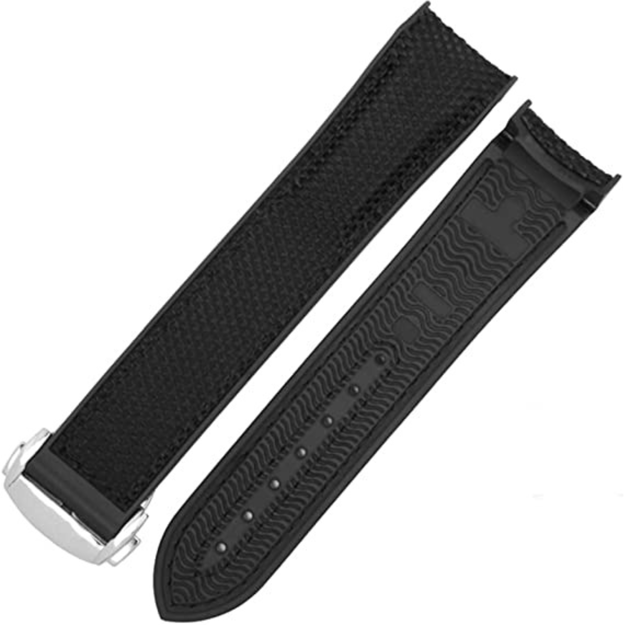 Premium Straps for PD-1685 Butterfly stainless steel Clasp 20mm - Black