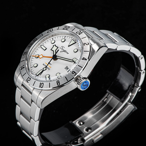 Heritage S431 BB GMT Seiko NH34 GMT movement - White watch dream-watches.com india