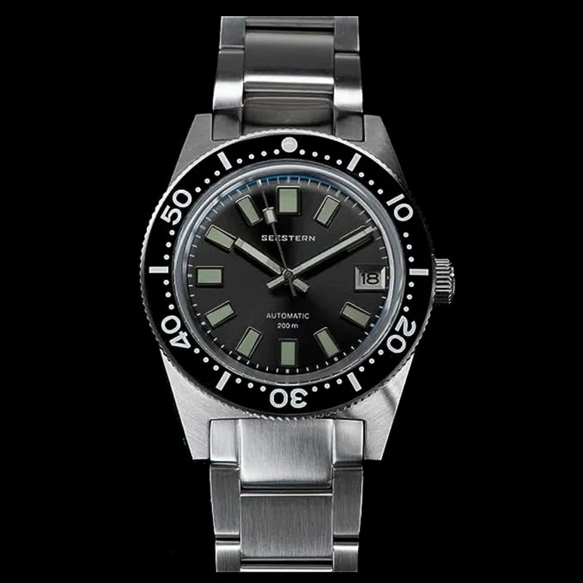SEESTERN 62MASSLS V3 Diving Watch Men Automatic Mechanical Wristwatch Luminous Bezel Waterproof NH35 Movement Sapphire Glass Bracelet