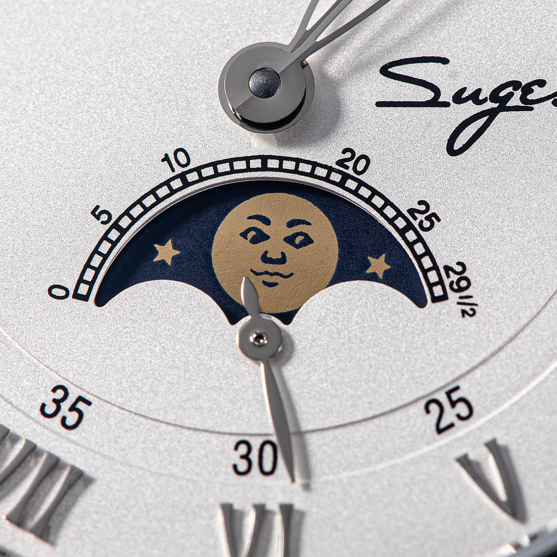 Sugess MoonPhase Master 437 Moon Phase Automatic Rose Gold - White Dial