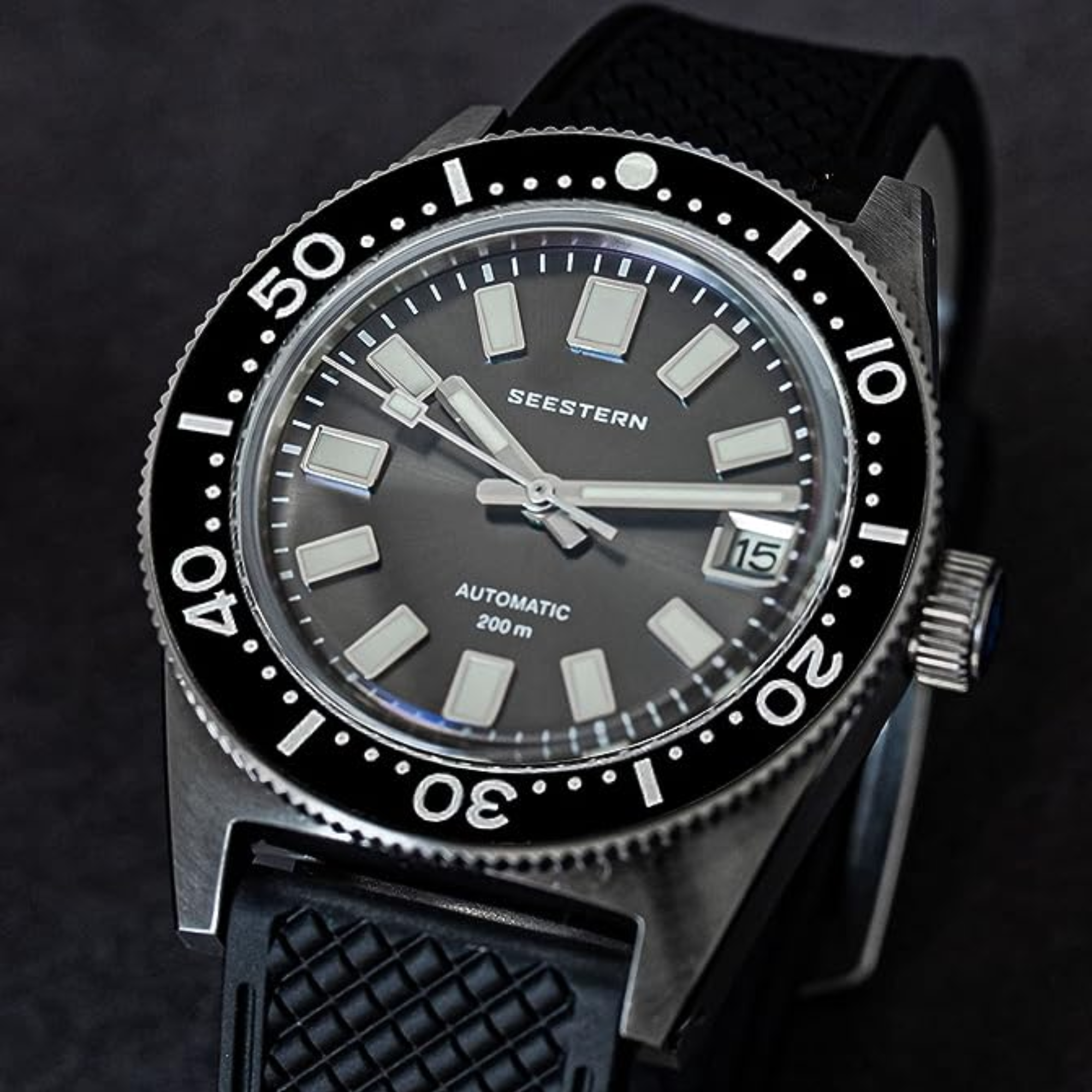 SEESTERN 62MASSX V3 Diving Watch Men Automatic Mechanical Wristwatch Luminous Bezel Waterproof NH35 Movement Sapphire Glass Bracelet