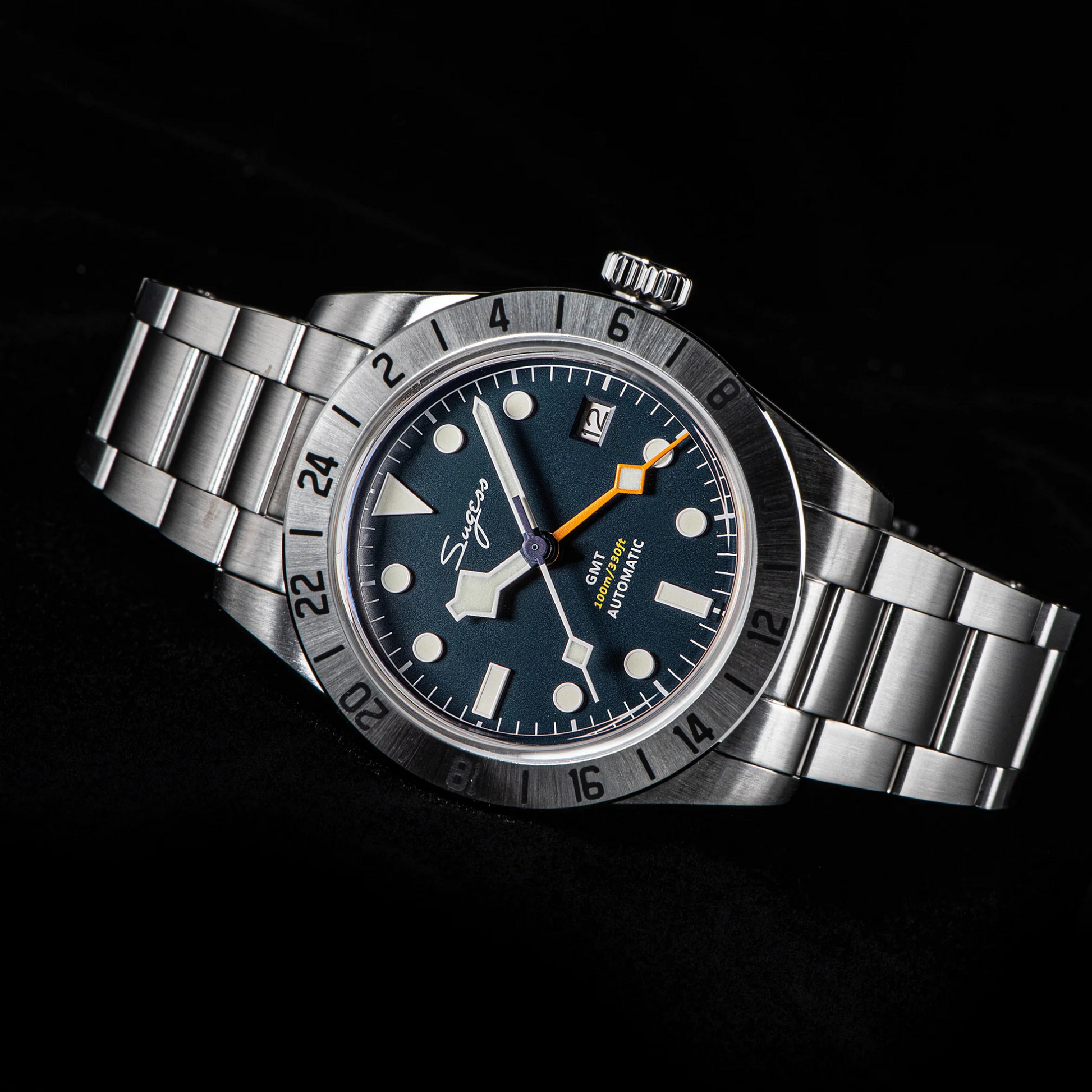 Heritage S431 BB GMT Seiko NH34 GMT movement - Blue watch dream-watches.com india
