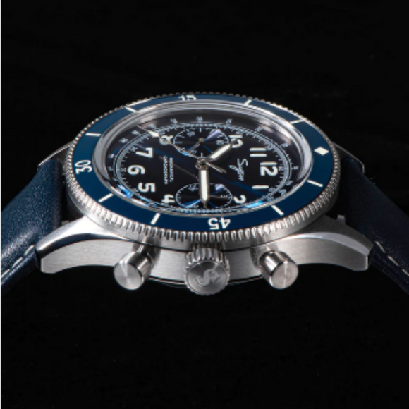Sugess Chrono Heritage 423 Chronograph Blue Dial