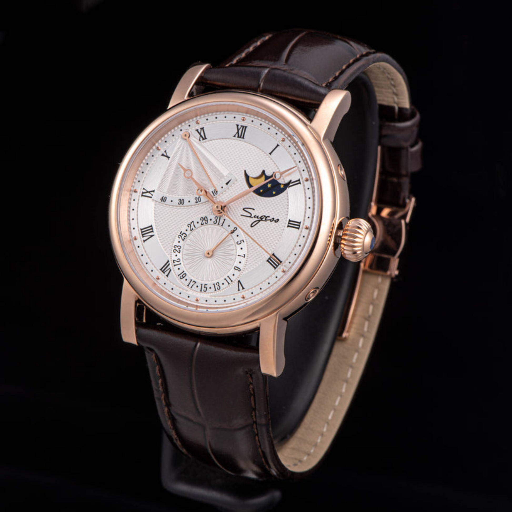 MoonPhase Master 426 Rose Gold Case Power Reserve Indicator Date