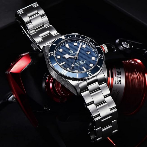 Pagani Design PD-1671 42mm Mens Automatic Waterproof Mechanical Watch with (Japanese NH-35 Movement) - Blue