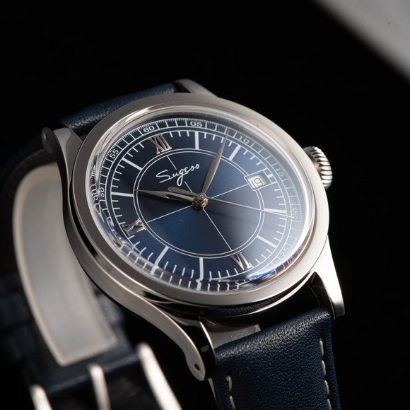 Sugess Heritage S411-3B Seagull 2130 Movement Stainless Steel Case Deep Blue Dial SU4113BDB watch dream-watches.com india