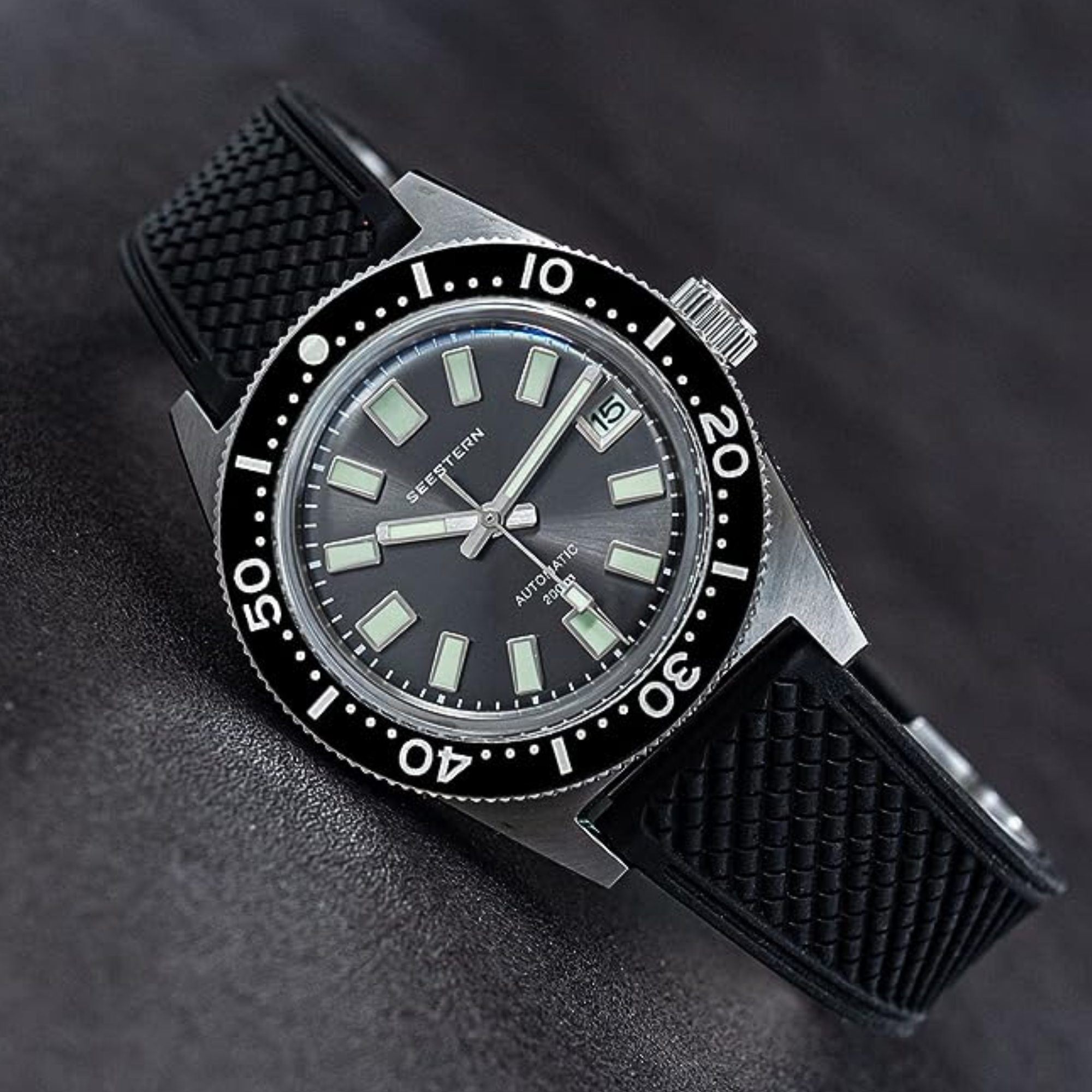 SEESTERN 62MASSX V3 Diving Watch Men Automatic Mechanical Wristwatch Luminous Bezel Waterproof NH35 Movement Sapphire Glass Bracelet