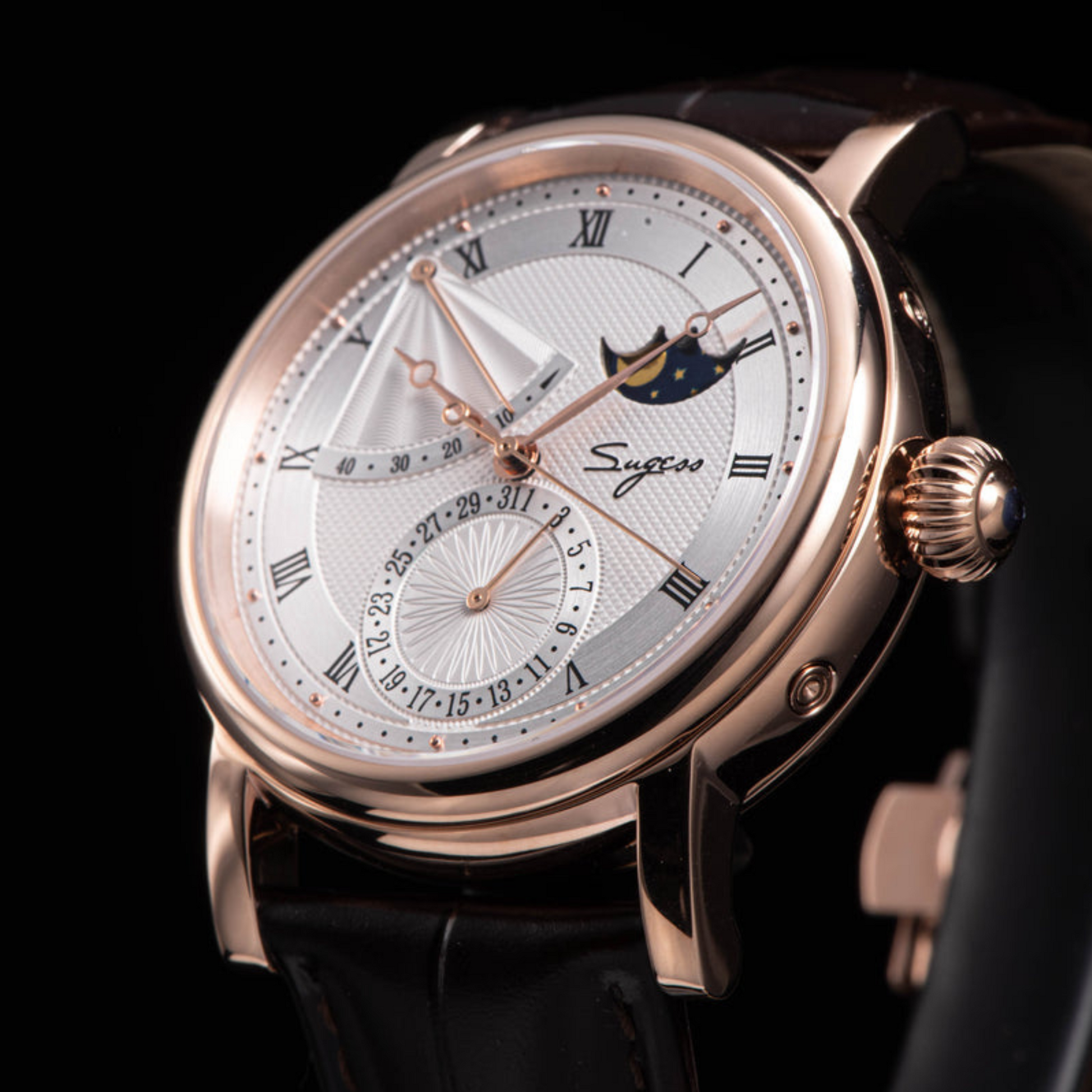 MoonPhase Master 426 Rose Gold Case Power Reserve Indicator Date