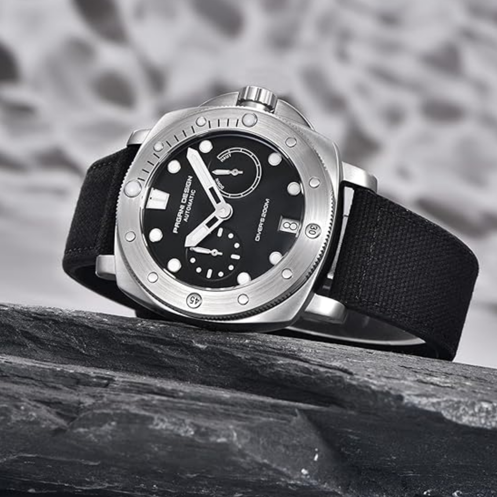 Pagani Design PD-1767 Men's Automatic Watch Waterproof - Black