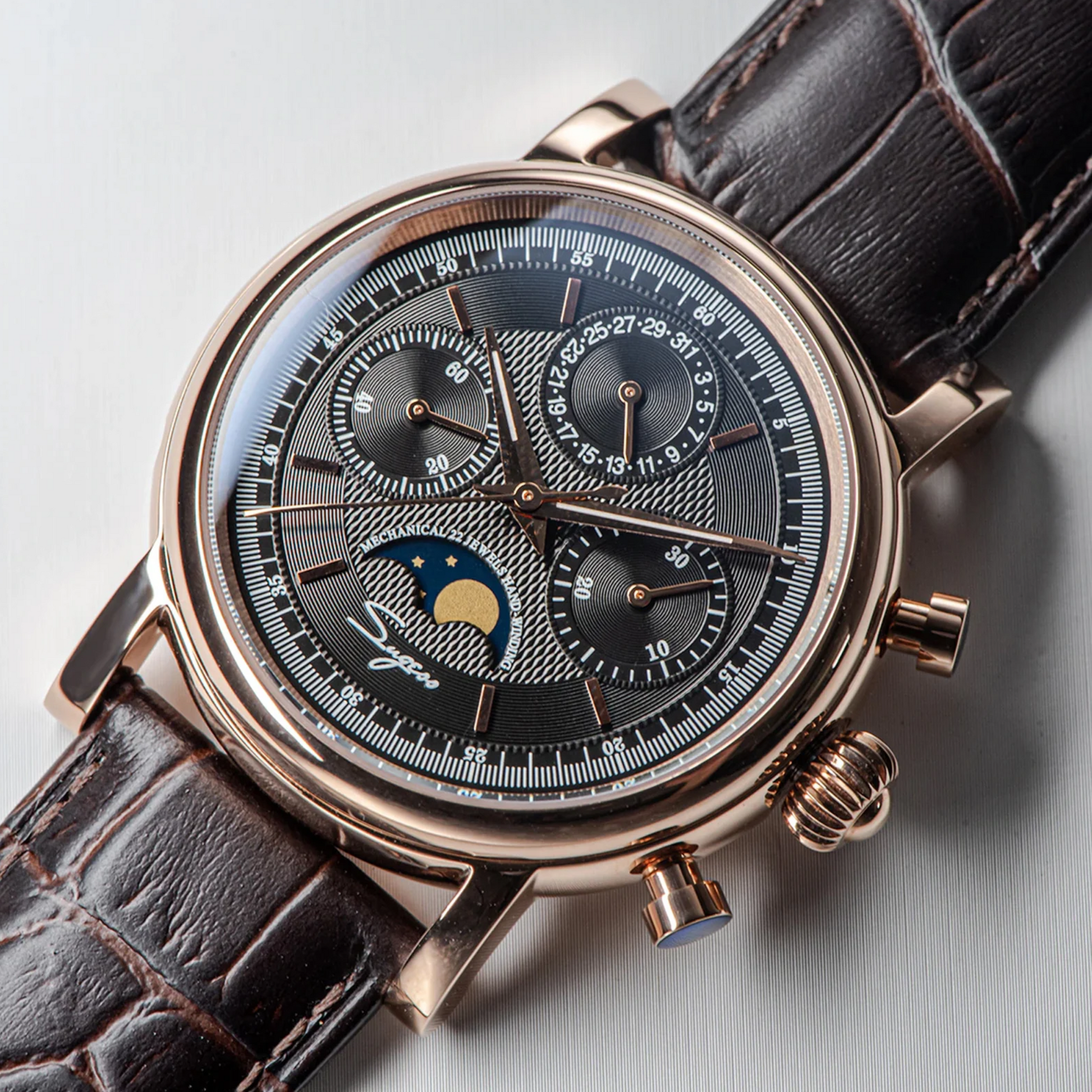 Sugess MoonPhase Master SU1908GZ - Bronze watch dream-watches.com india