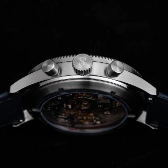 Sugess Chrono Heritage 423 Chronograph Blue Dial