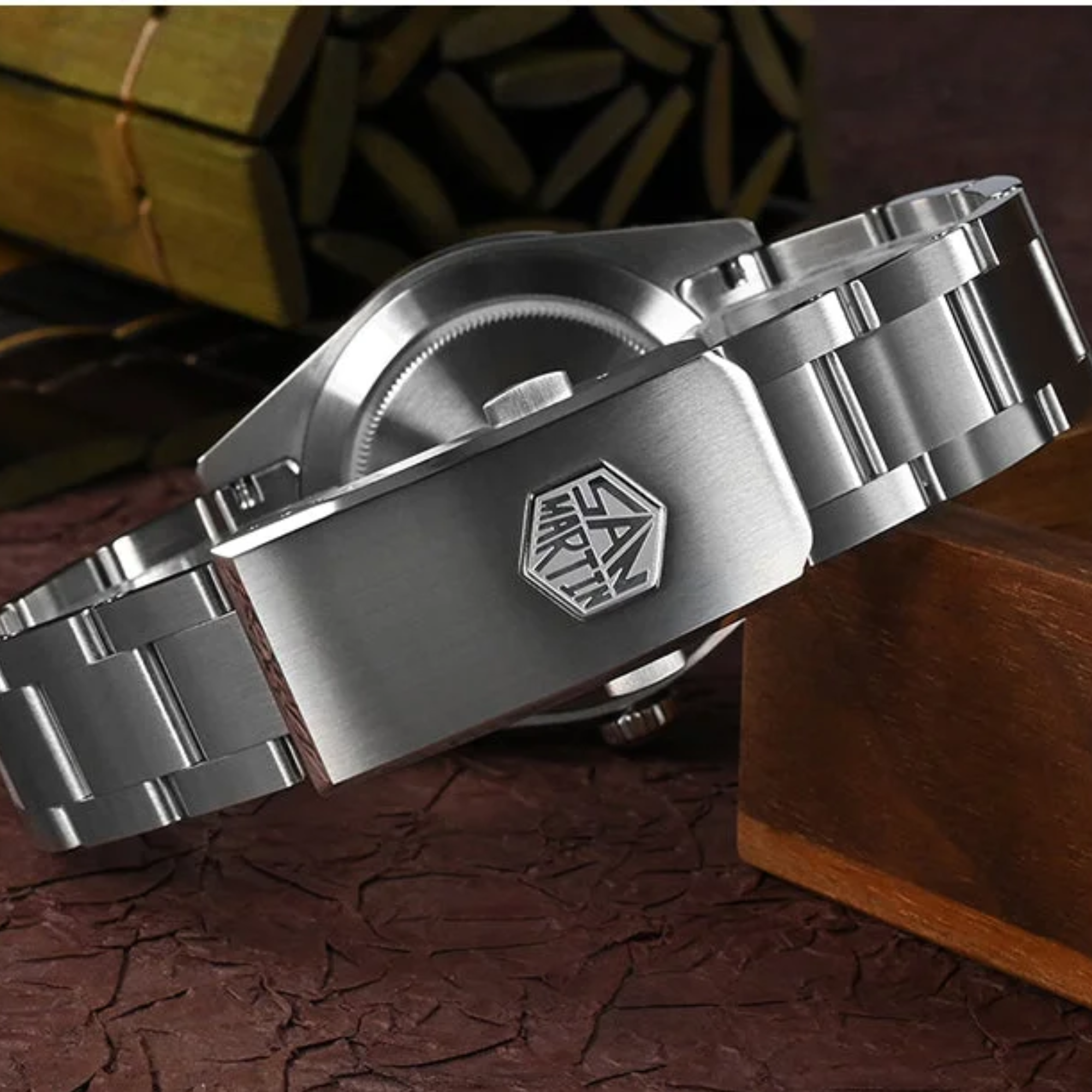 San Martin NH34 39mm BB GMT Watch SN0054GB - Black Dial san martin watches india online