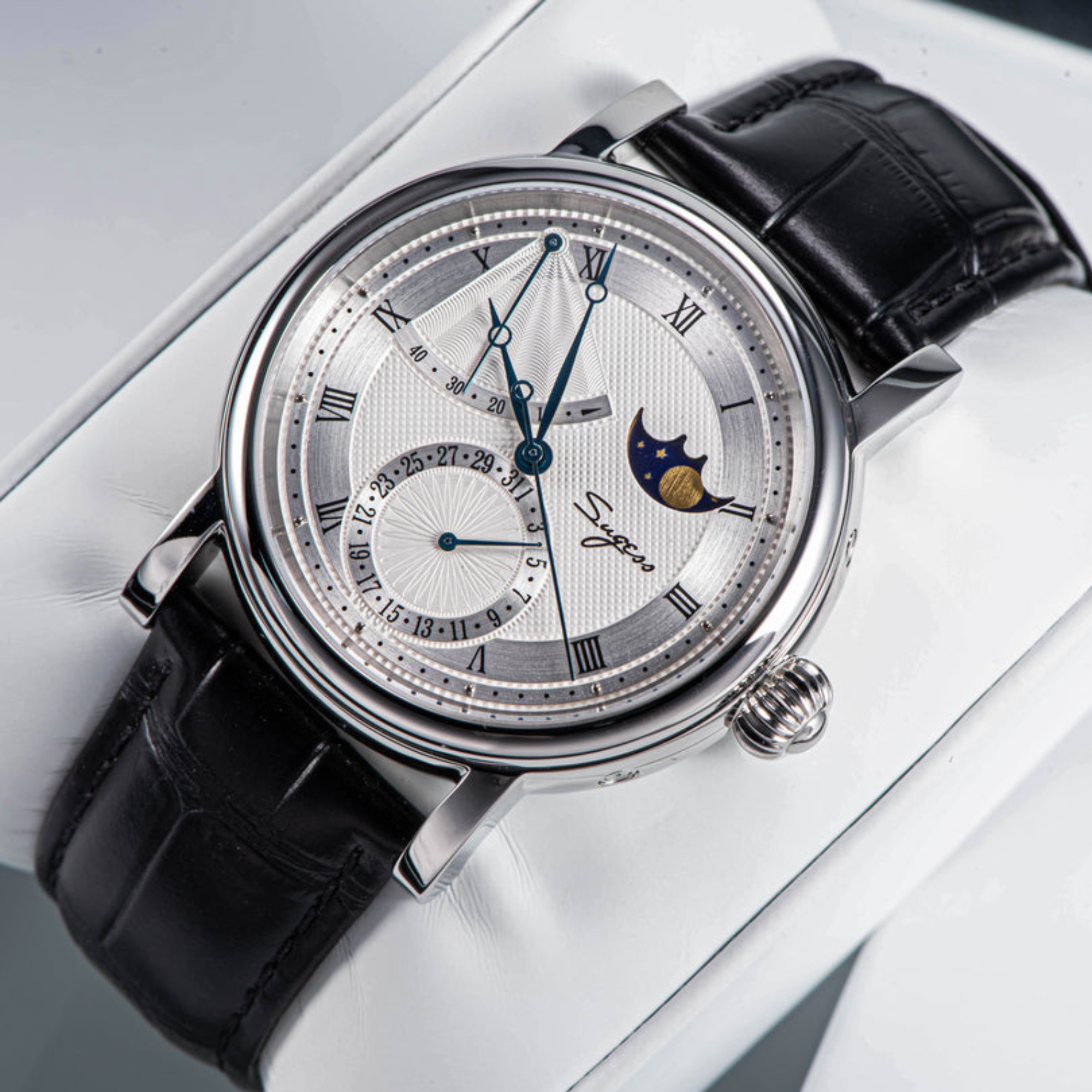 MoonPhase Master 426 Stainless Steel Case Power Reserve Indicator Date