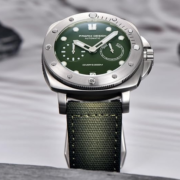 Pagani Design PD-1767 Men's Automatic Watch Waterproof - Military Green