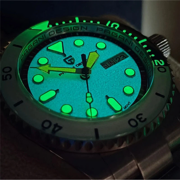 Pagani Design PD- 1726 Men's Automatic Watches Japan NH35 Movement Stainless Steel Band 200M Waterproof Sport Watch