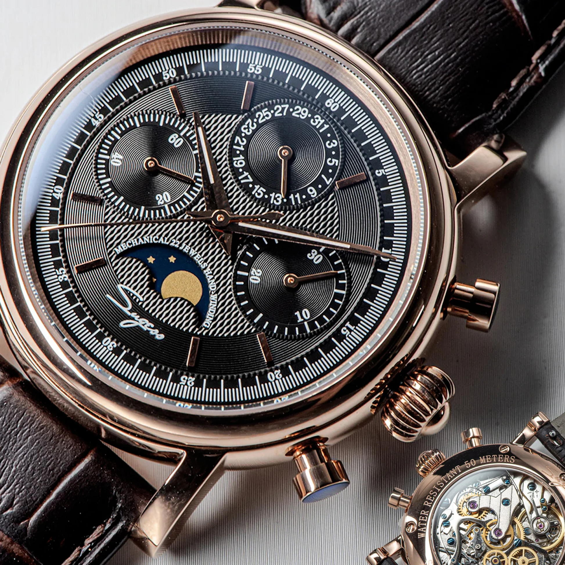 Sugess MoonPhase Master SU1908GZ - Bronze watch dream-watches.com india