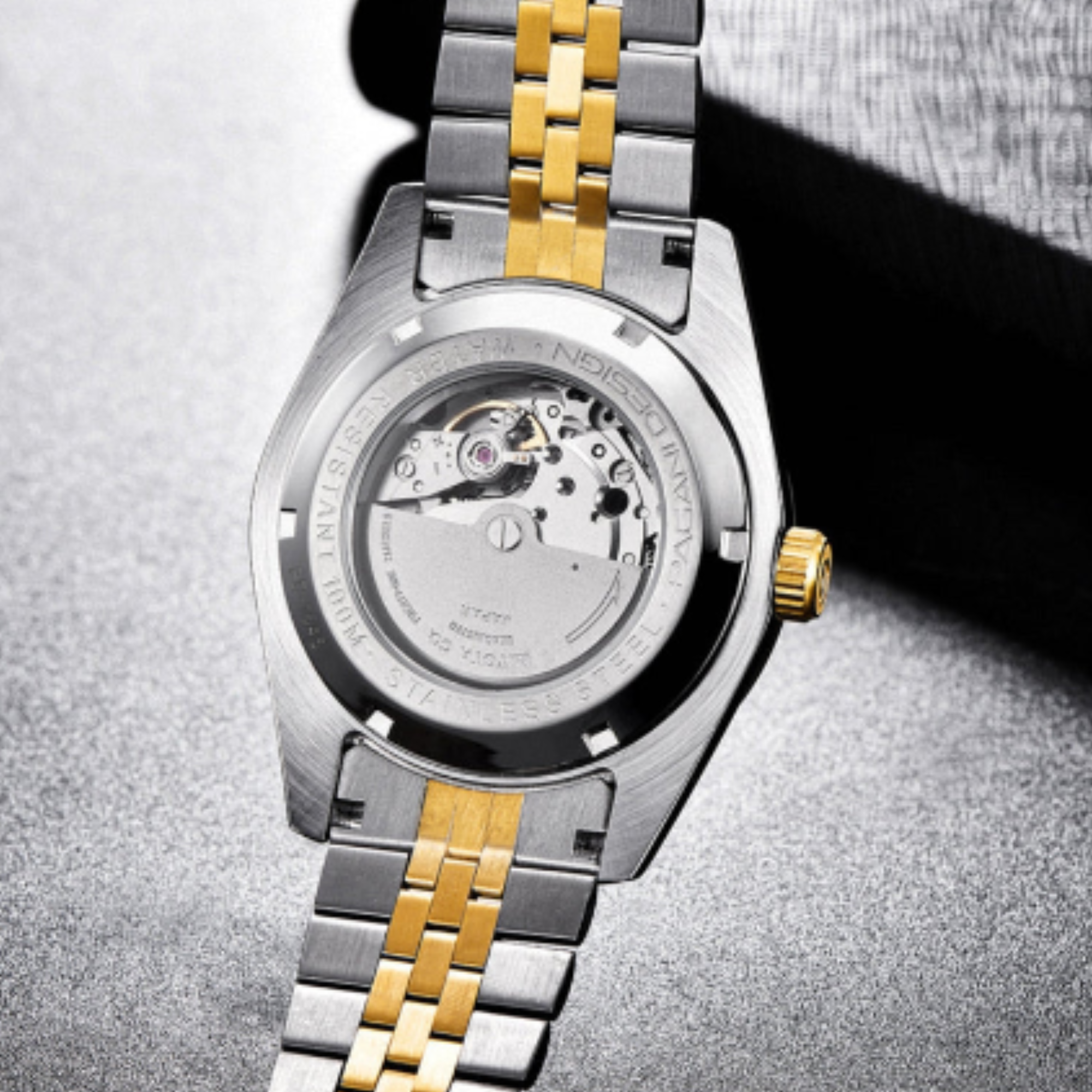 Pagani Design PD-1645 DateJust (Seiko NH-35A Automatic Movement) Mechanical Watch 200M Waterproof Watch Stainless Steel Watch Fluted Bezel (Golden Dial - Jubilee Bracelet)