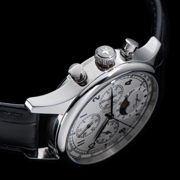 Sugess MoonPhase Master 389-2 White Dial Swan Neck Regulator