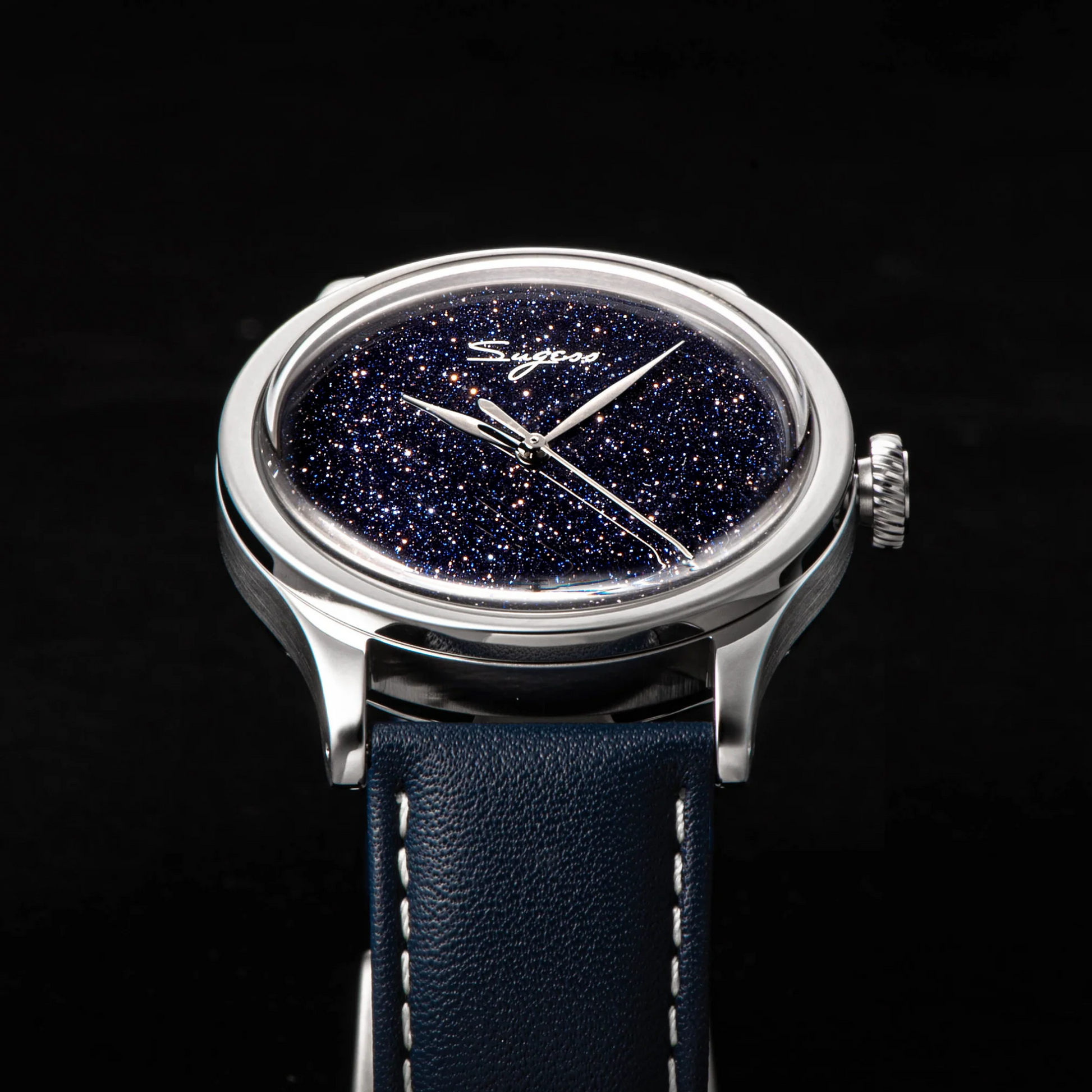 Sugess Heritage S411-3B Seagull 2130 Movement Stainless Steel Case Stars Dial SU4113BSTRS watch dream-watches.com india