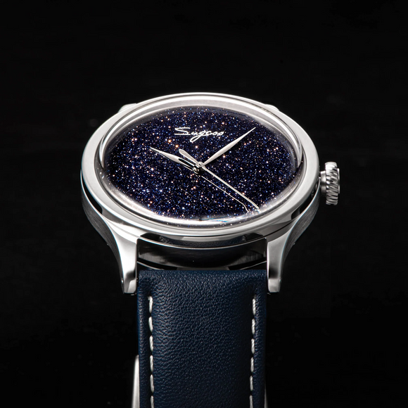 Sugess Heritage S411-3B Seagull 2130 Movement Stainless Steel Case Stars Dial SU4113BSTRS watch dream-watches.com india