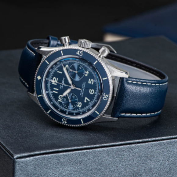 Sugess Chrono Heritage 423 Chronograph Blue Dial