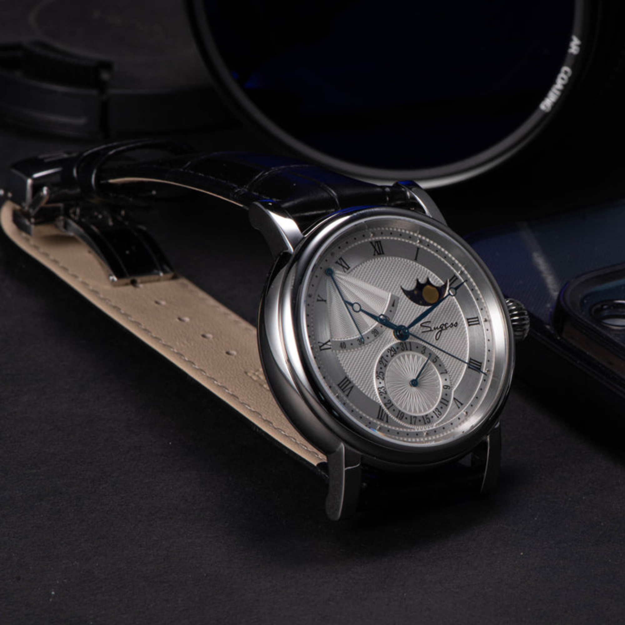 MoonPhase Master 426 Stainless Steel Case Power Reserve Indicator Date