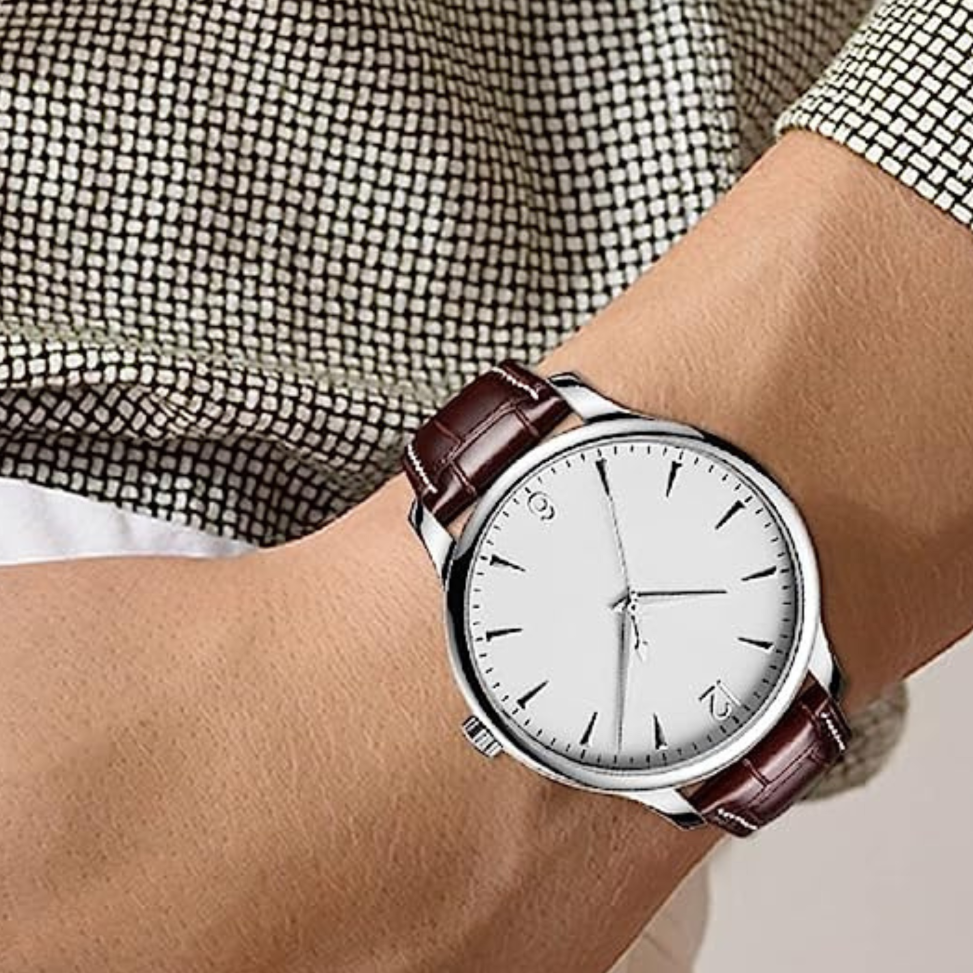 Quality Leather Watchbands Watch Band/Strap with Steel Pin buckle - Brown 20 mm watch leather strap band india online dream watches
