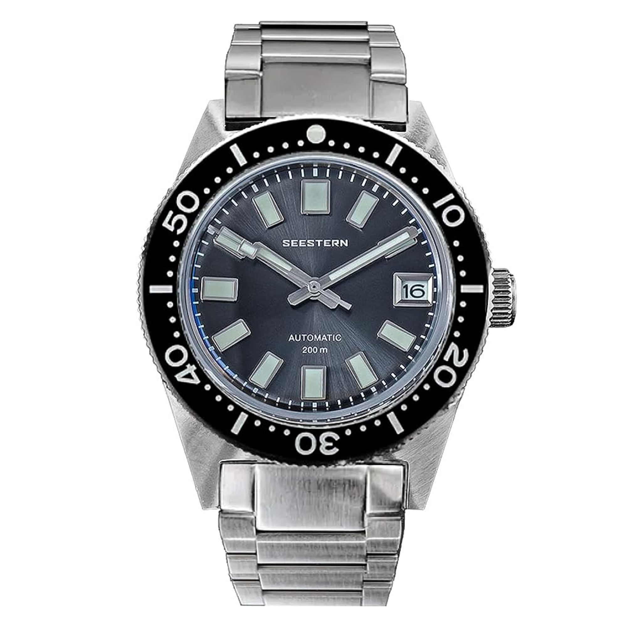 SEESTERN 62MASSLS V3 Diving Watch Men Automatic Mechanical Wristwatch Luminous Bezel Waterproof NH35 Movement Sapphire Glass Bracelet