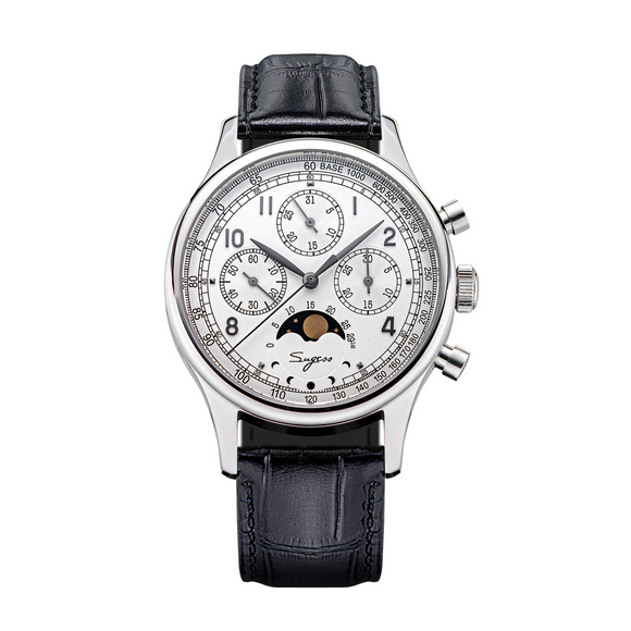 Sugess MoonPhase Master 389-2 White Dial Swan Neck Regulator