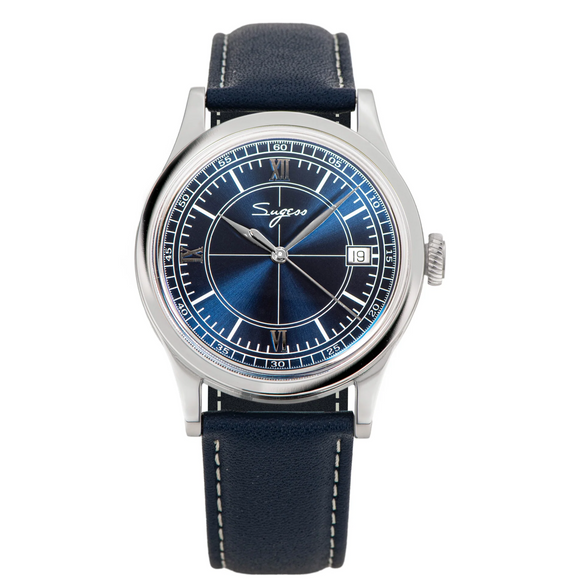 Sugess Heritage S411-3B Seagull 2130 Movement Stainless Steel Case Deep Blue Dial SU4113BDB watch dream-watches.com india