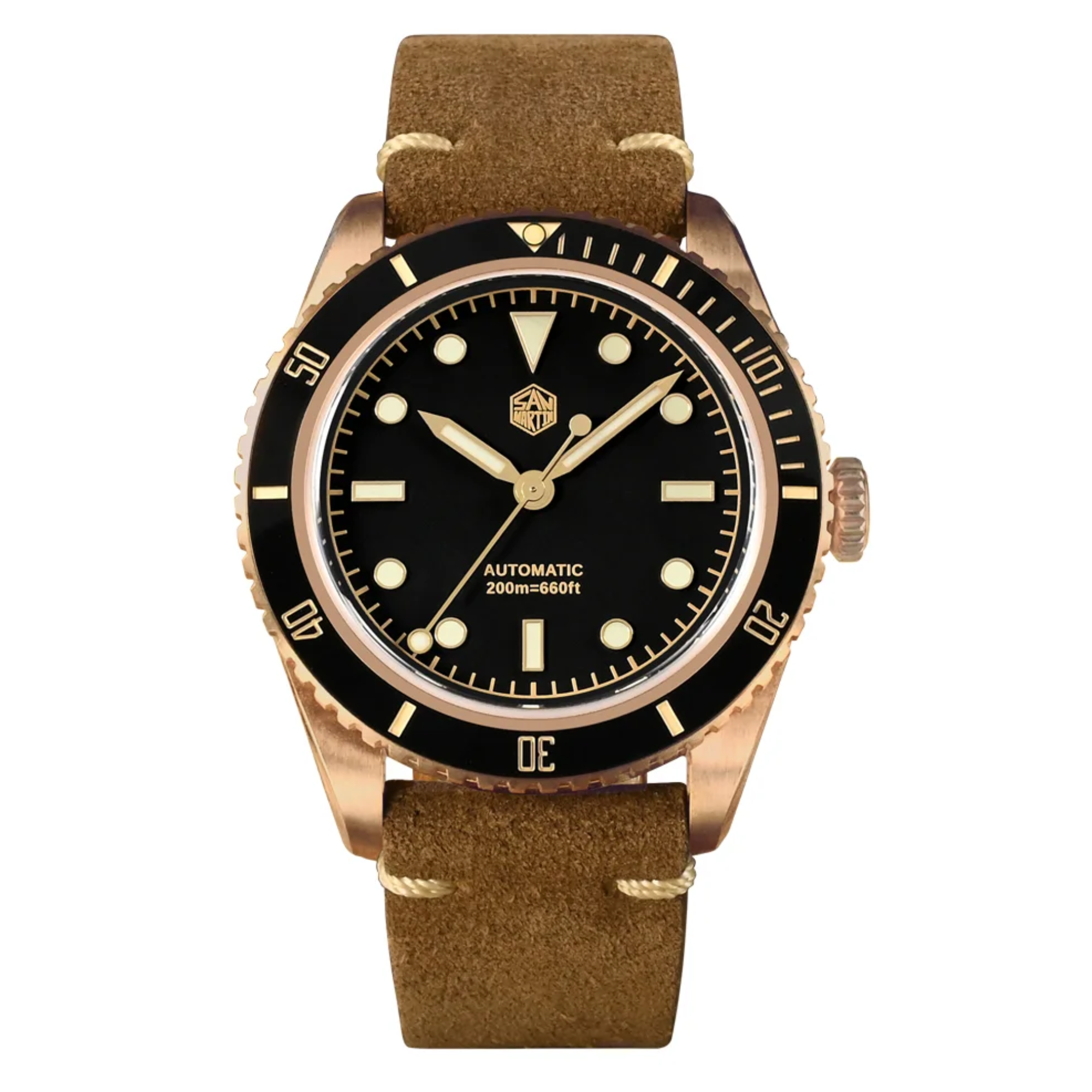 San Martin Vintage 6200 CuSn8 Bronze Luxury Men SN004-Q-B - SW-200 san martin watches india online