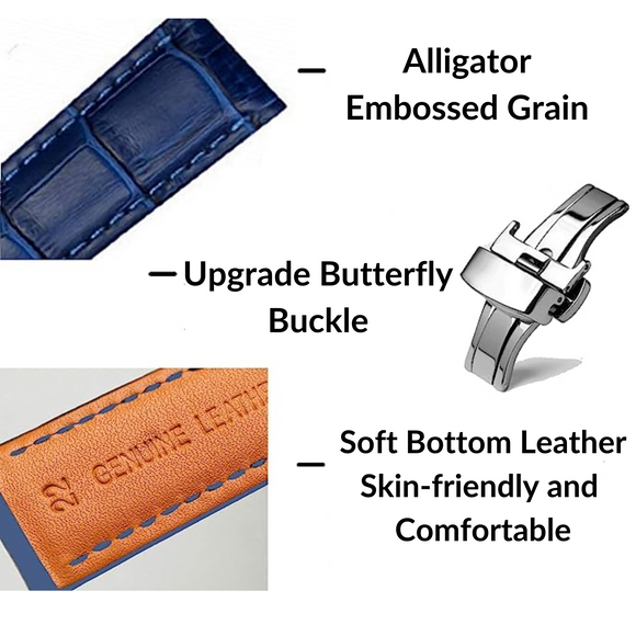 Quality Leather Watchbands Watch Band/Strap with Steel Pin buckle - Brown 20 mm watch leather strap band india online dream watches