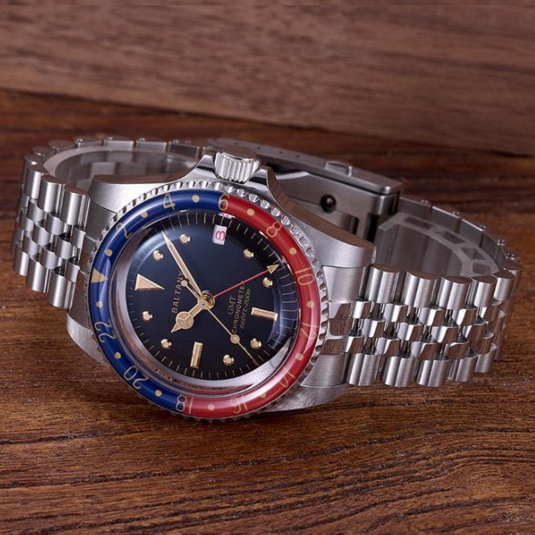 Baltany 1957s GMT Master Homage Vintage Watch S6074