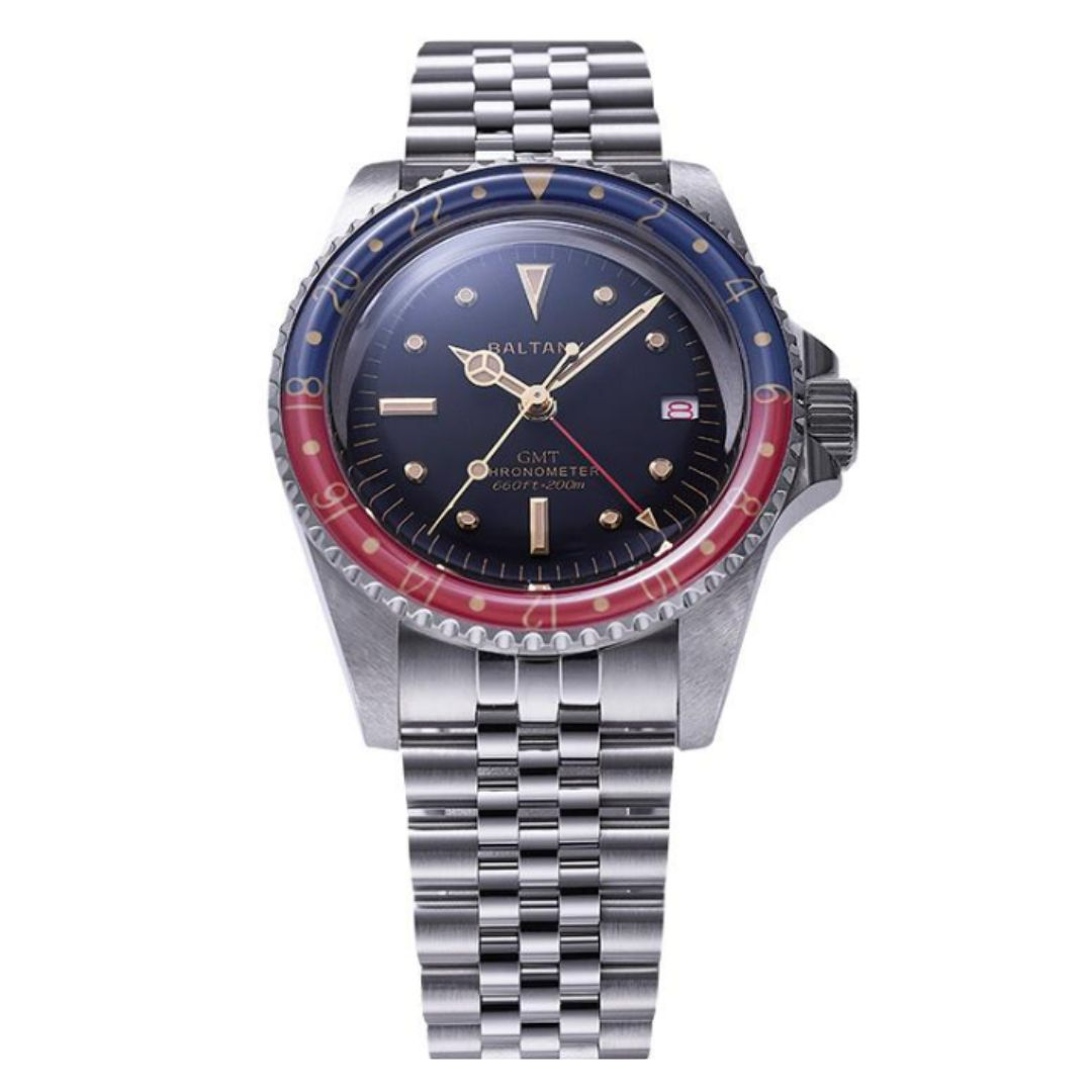 Baltany 1957s GMT Master Homage Vintage Watch S6074