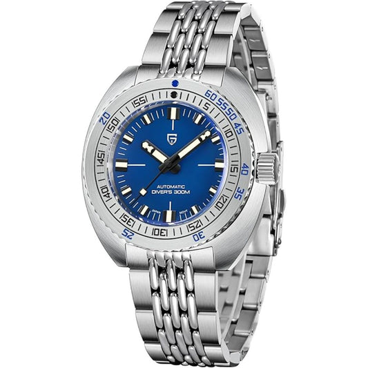 Pagani Design 1719 Men's 42 mm Automatic Wristwatch with Stainless Steel Bracelet Sapphire Crystal