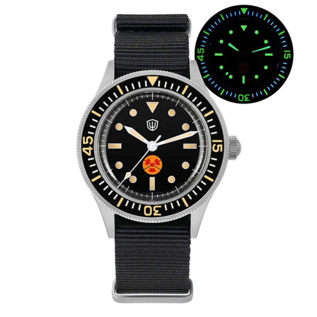 Watchdives Vintage WD50FS-Fathoms no rad NH35 Dive Watch V2