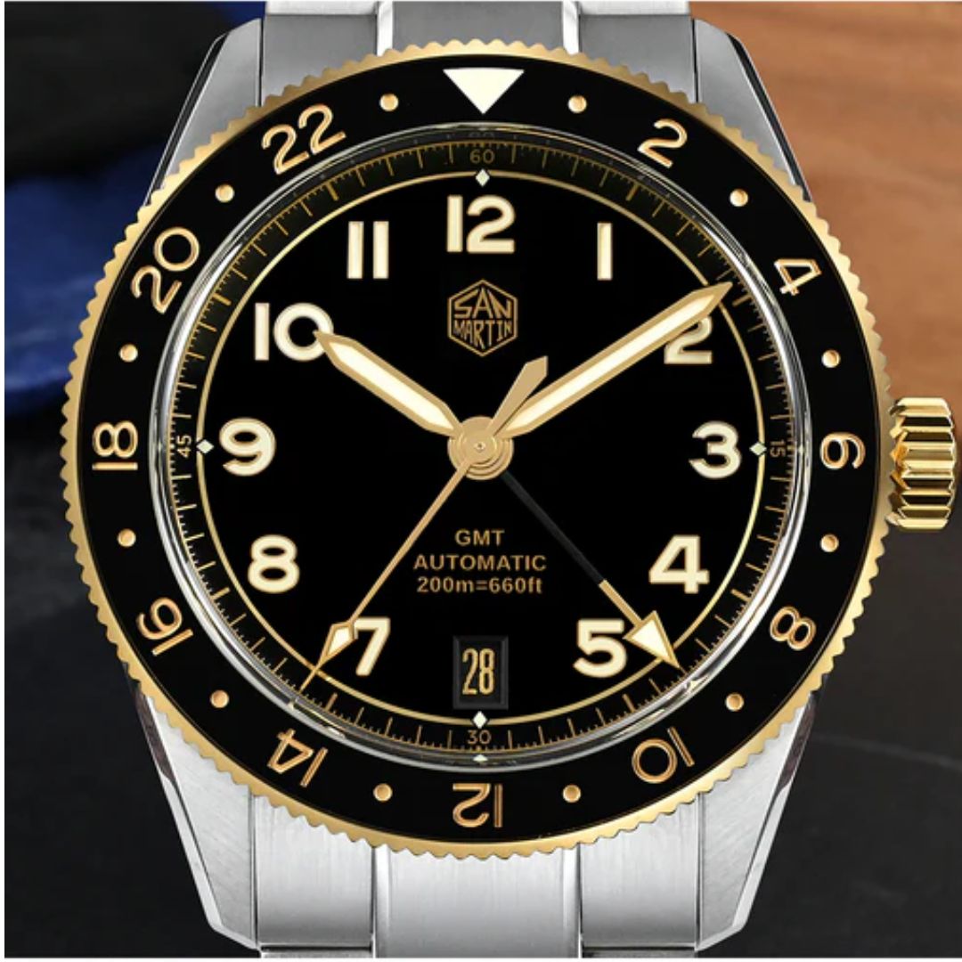 Watchdives x San Martin 38mm NH34 GMT Watch SN0140W
