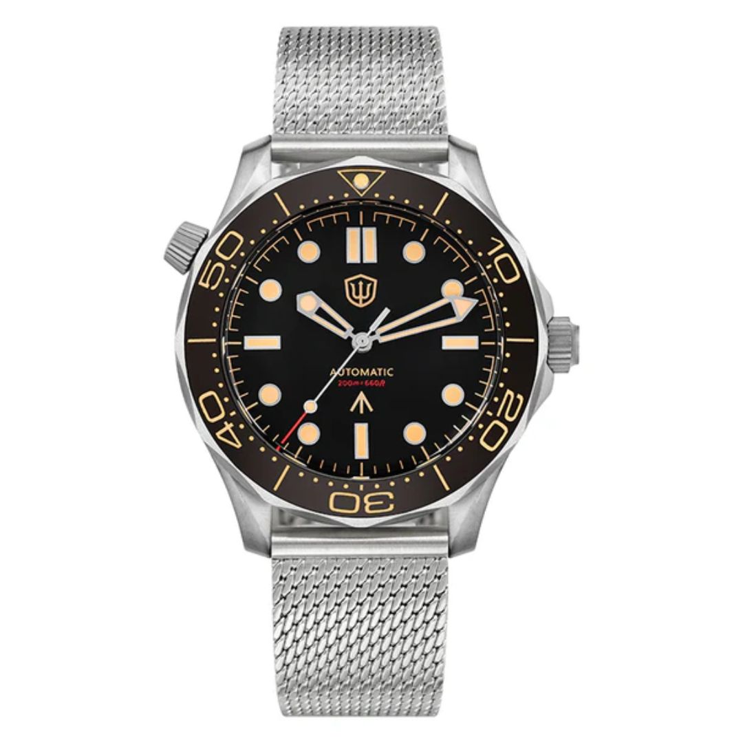 Watchdives WD007 Titanium NTTD Dive Watch - Mesh strap