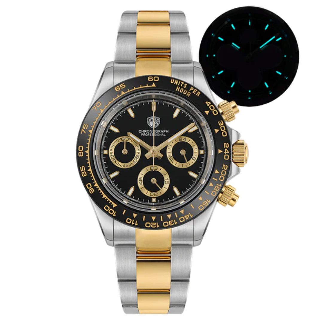 Watchdives WD16500 39mm VK63 Chronograph Watch